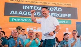Paulo Dantas participa da assinatura da ordem de serviço da ponte Penedo-Neópolis: 'obra histórica'