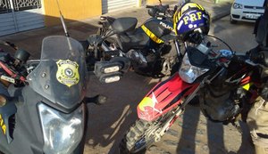 PRF apreende motocicleta adulterada e prende condutor em Maribondo
