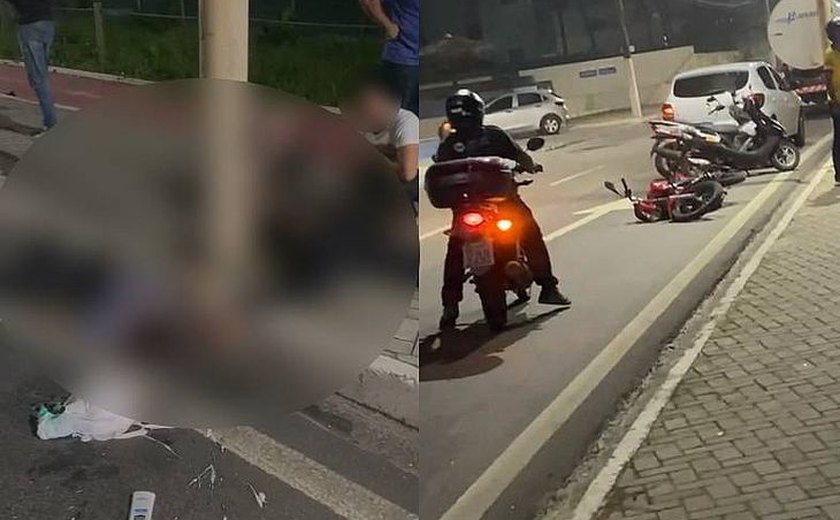 Homem morre e mulher fica ferida em colisão entre carro e moto