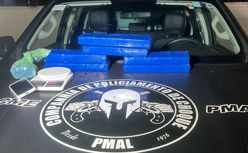 PM apreende seis quilos de maconha escondidos em residência no Canaã