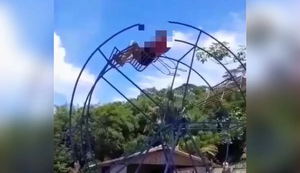 Mulher morre após cair de roda gigante no interior de Minas Gerais