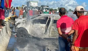 Motorista que morreu carbonizado em acidente na BR-101 é natural do Rio de Janeiro