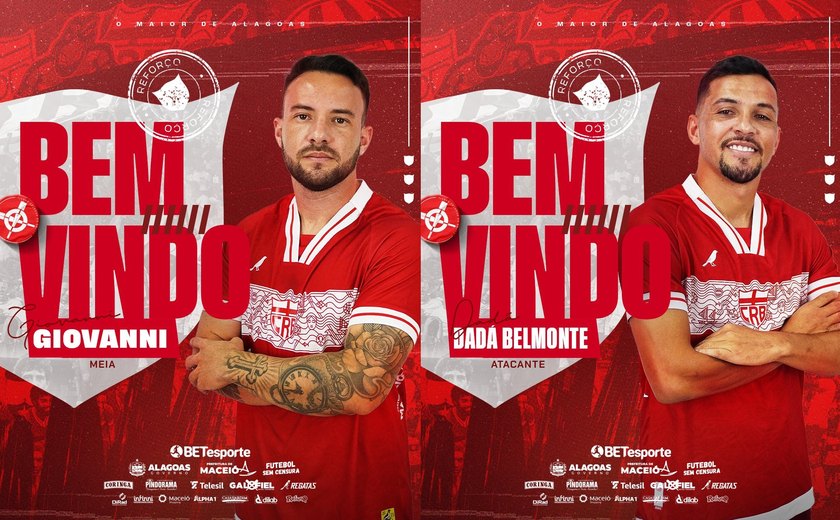 CRB anuncia contratações do meia Giovanni e do atacante Dadá Belmonte