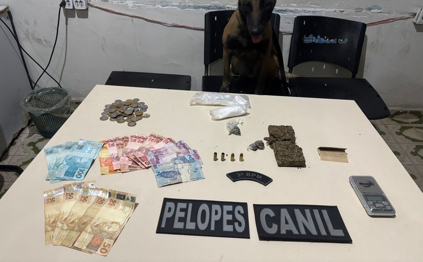 PM combate o tráfico em ações em Arapiraca e Maceió