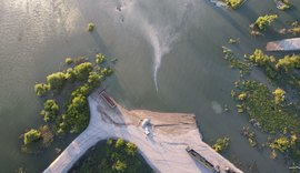 Lagoa invade mais a mina 18 e causa redemoinho