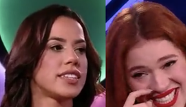 Larissa vai a programa de TV e ‘causa’ ao dizer que Natália está grávida: ‘Chegou e contou’