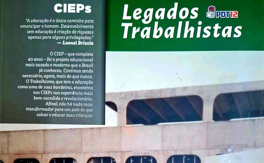 Cartilha sobre os CIEPs será lançada em Alagoas no dia 15 de agosto