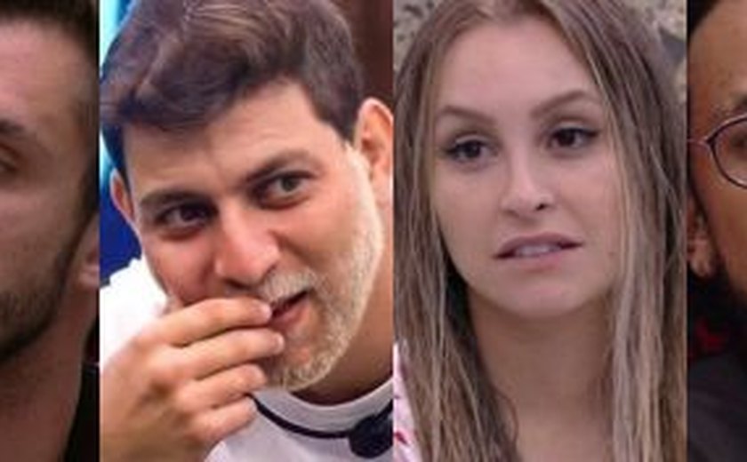 'BBB21': Carla, João, Arthur e Caio são os indicados do Paredão Falso