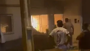 Explosão seguida de incêndio deixa três pessoas da mesma família com queimaduras de 1° e 2° graus