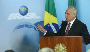 Michel Temer diz que país está 'virando a página da crise'