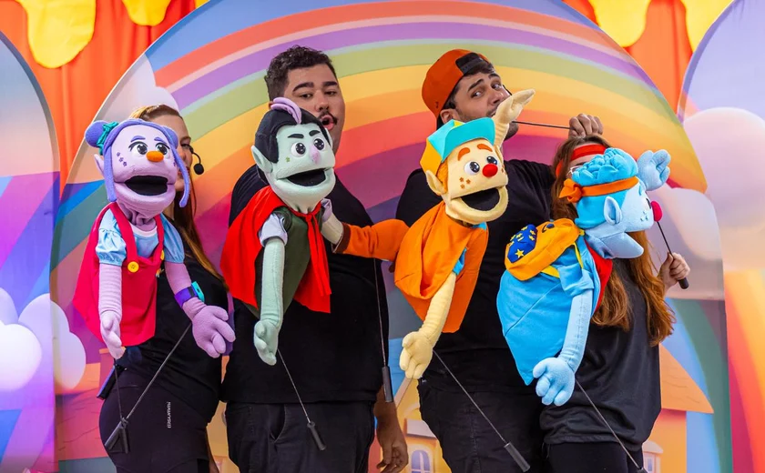 Os Divertudos estreiam espetáculo musical com fantoches em Maceió nos dias 3 e 10 de julho