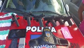 PM apreende pistolas e munições de uso das Forças Armadas no Jacintinho