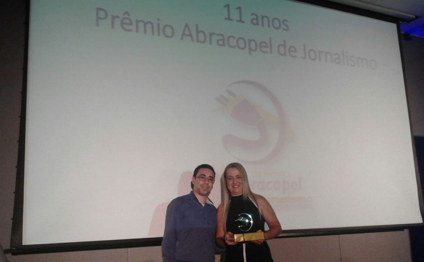 Repórter do Tribuna Hoje vence a 11° edição do Prêmio Abracopel de Jornalismo
