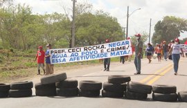 Famílias acampadas protestam contra ameaças da prefeitura de Atalaia
