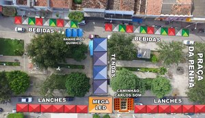 Prefeita monta “Arena da Copa” para torcedor batalhense