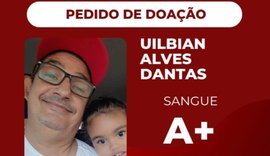 Família pede doação de sangue para corretor internado no HGE