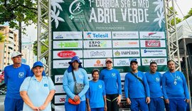 Prefeitura de Maceió faz coleta seletiva em evento de corrida na orla marítima