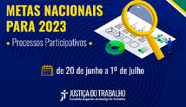 Justiça do Trabalho realiza consulta pública para definir metas nacionais de 2023