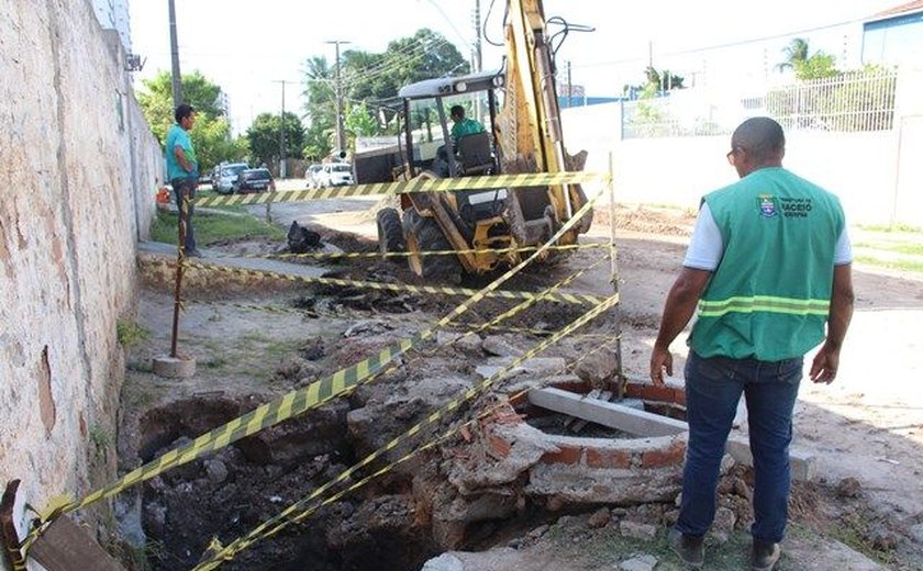 Iniciado trabalho de recuperação de ruas no Pinheiro