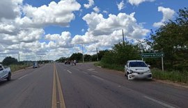 Motociclista fica ferido após colisão transversal na BR-316