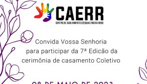 Casamento Coletivo do CAERR acontece na próxima segunda-feira (8), no Teatro Deodoro