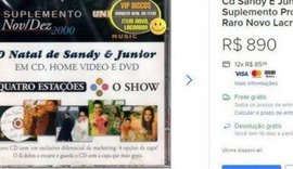 CDs e DVDs da dupla Sandy e Junior são vendidos na internet por até R$890