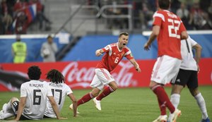 Rússia vence o Egito e encaminha classificação às oitavas da Copa do Mundo