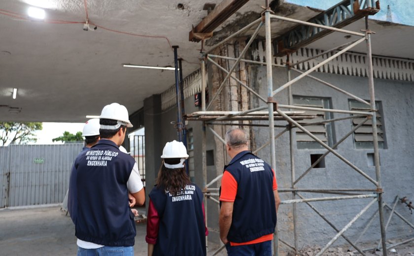 Relatório da Engenharia do MP/AL afirma que Estádio Rei Pelé ainda inspira cuidados