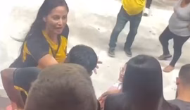 'Você não me merece', 'nojento', 'esqueça que existo': novo vídeo mostra o que disse torcedora do Sport ao flagrar traição em estádio