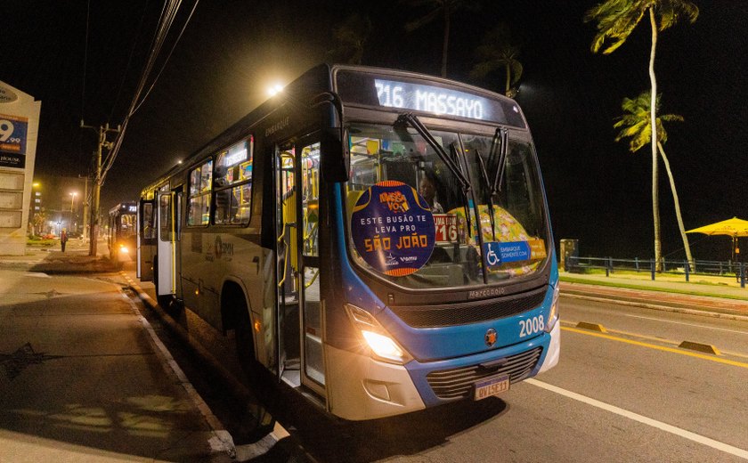 Prefeitura de Maceió disponibiliza 15 linhas especiais gratuitas para o São João Massayó
