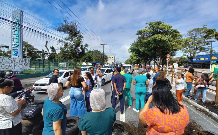 Trabalhadores do Hospital Veredas entram no 7º dia de greve por atraso de salários e férias