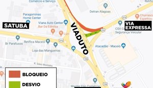 Viaduto da PRF: trânsito na BR-104 sofrerá mudanças a partir desta quarta-feira (11)
