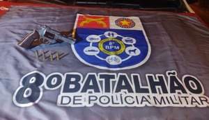 Em ações distintas, 8º BPM e Companhias Independentes registram apreensões de armas