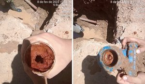 Vídeo: confira a situação das tubulações de água em Ipioca