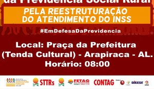 Fetag e sindicatos realizam mobilização nacional em defesa da Previdência Social
