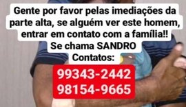 Homem que acompanhava esposa em hospital desaparece e família faz apelo