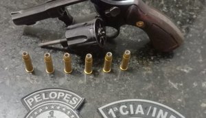 PM apreende menor de idade portando arma de fogo em Campo Alegre