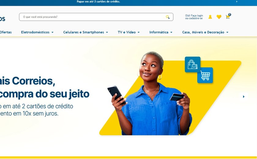 Plataforma de compras dos Correios está no ar com mais de 500 mil produtos e entrega em todo o Brasil