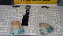 PM prende dupla com crack e dinheiro em Palmeira dos Índios