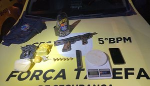Polícia Militar apreende arma e drogas no bairro Cidade Universitária
