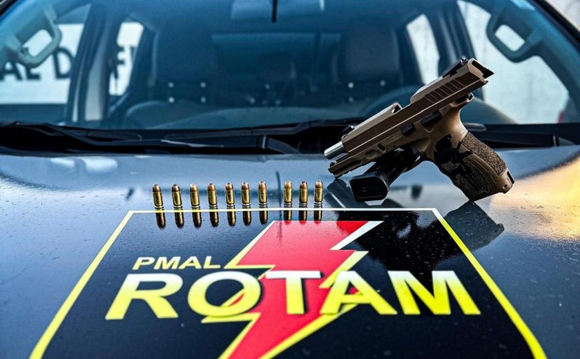 Guarnições da Rotam da PM/AL apreendem nove armas de fogo nas últimas 48 horas