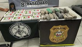 Homem é preso e mais de 16 Kg de cocaína e 6,6 Kg de maconha são apreendidos