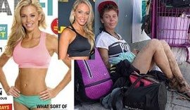 Ex-modelo é flagrada morando na rua e procurando comida no lixo