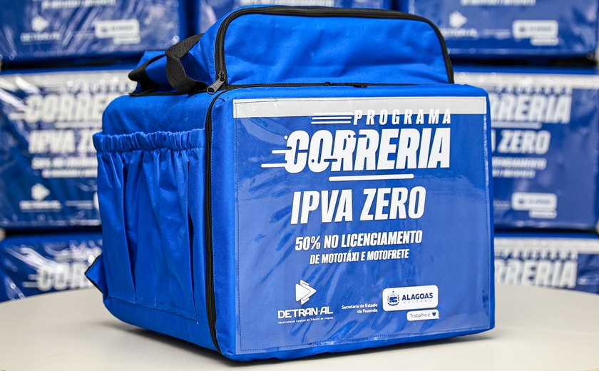 Detran Alagoas entrega 250 bags para motociclistas profissionais na terça-feira