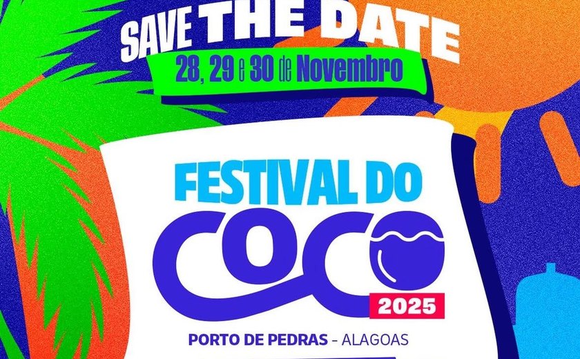 Porto de Pedras anuncia Festival do Coco 2025, garantindo que será o maior evento do ano no Norte de AL