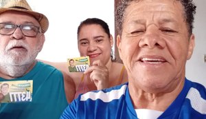 Um dos maiores ídolos do futebol alagoano está em campo na busca do voto visando a Câmara de Maceió