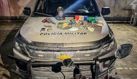 PM apreende arma e drogas com grupo criminoso que atuava no Ouro Preto