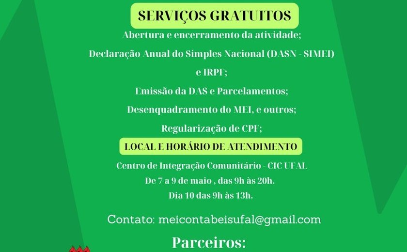 Receita Federal e Ufal ofertam serviços para microempreendedores individuais e pessoas físicas em Maceió