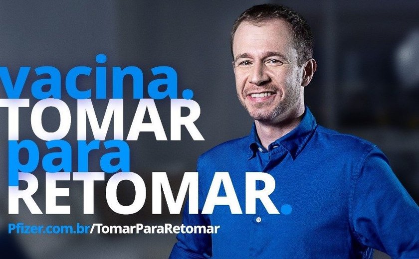 Tiago Leifert estreia como garoto-propaganda da Pfizer