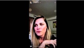 Susana Werner chora ao lamentar ida de Júlio César ao Flamengo